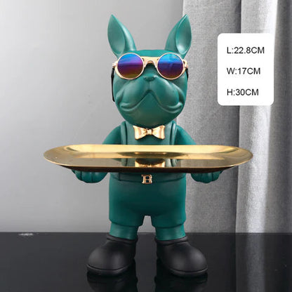 Statue de bulldog français