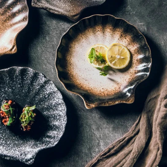 Assiette Céramique Coquillage