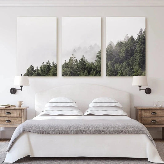 Ensemble de 3 Toiles Arbres – Impression HD Nature Apaisante