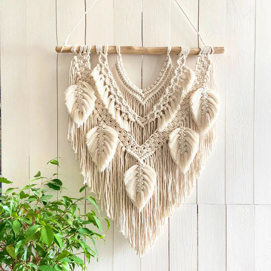 Décoration Murale Macramé Bohème – Tissée à la Main