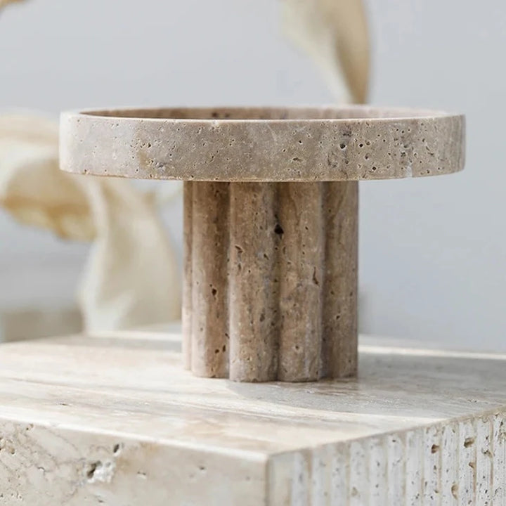 Supports décoratifs en faux travertin