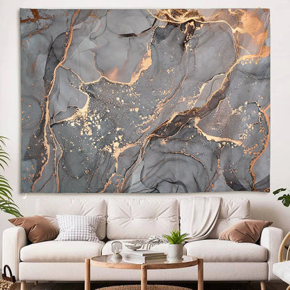 Tapisserie Murale Agate Bleue – Ambiance Apaisante