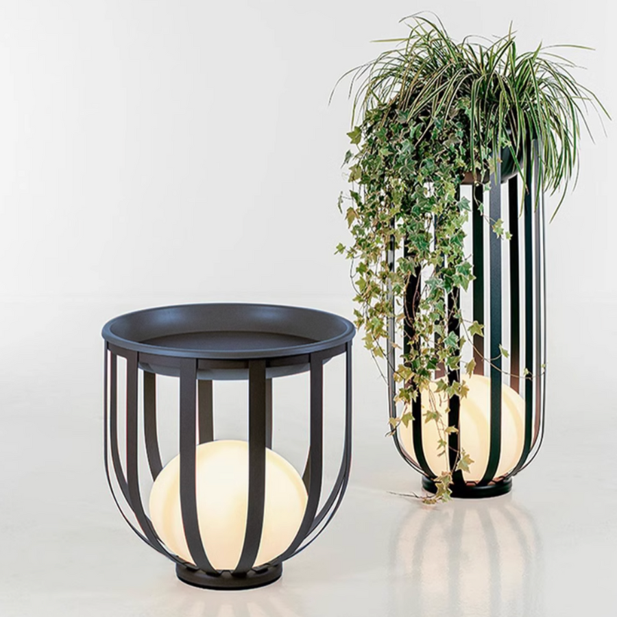 Support lumineux solaire pour fleurs