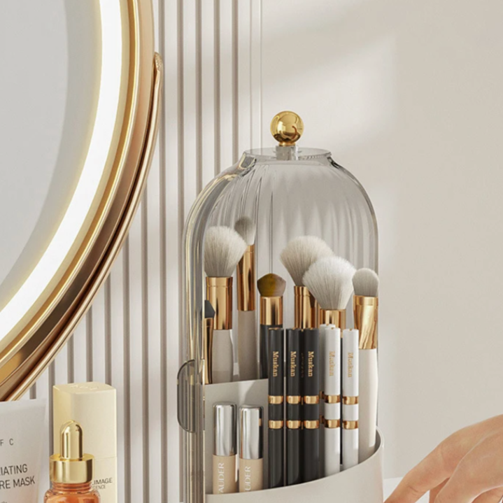 Organisateur rotatif en acrylique pour cosmétiques