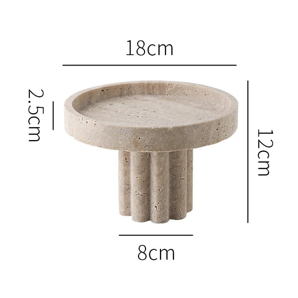 Supports décoratifs en faux travertin