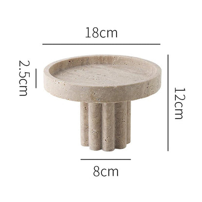 Supports décoratifs en faux travertin