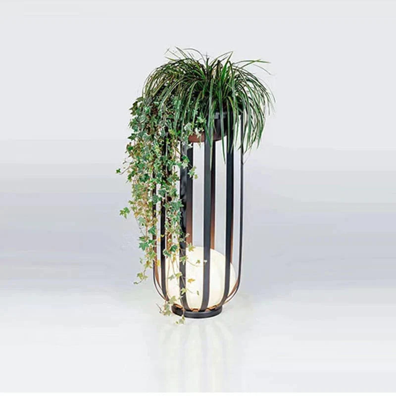Support lumineux solaire pour fleurs