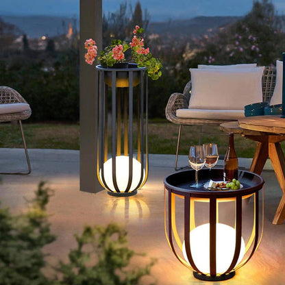Support lumineux solaire pour fleurs