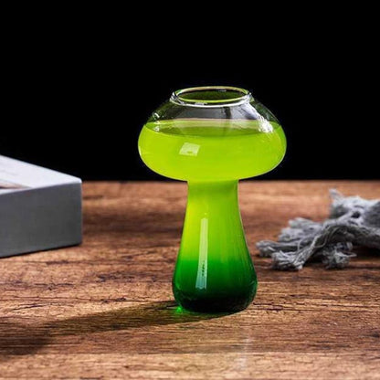 Verre à cocktail champignon – Design fantaisie en verre soufflé